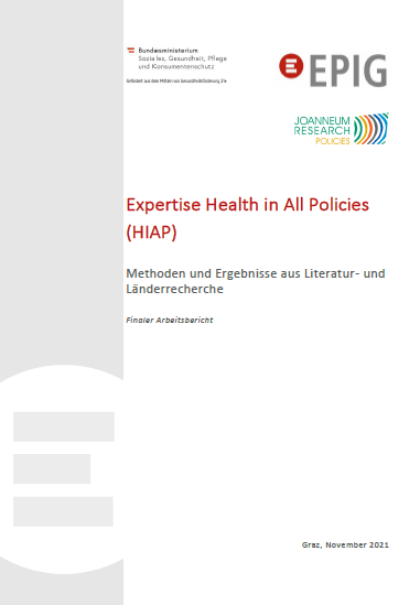 Expertise Health in All Policies Cover