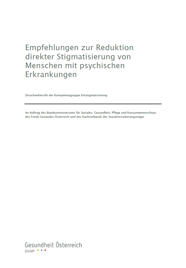 Cover Bericht Direkte Stigmatisierung